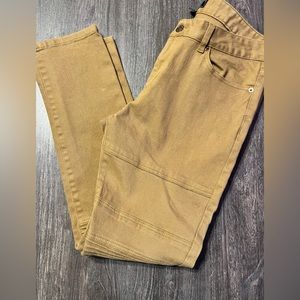 Forever 21 Khaki Jeans 34/32 Skinny Biker Jeans